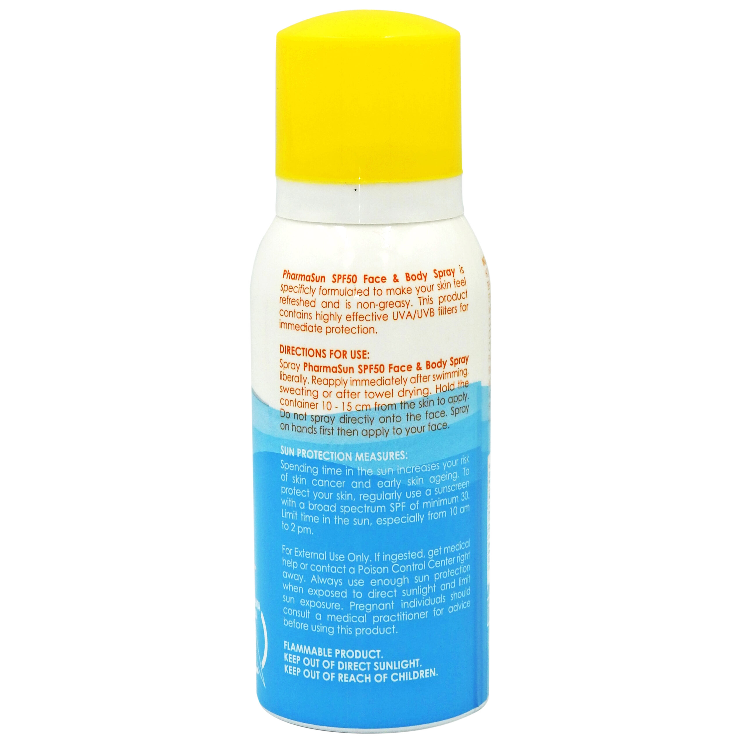Pharmasun SPF50 spray 75ml angle 1 copy